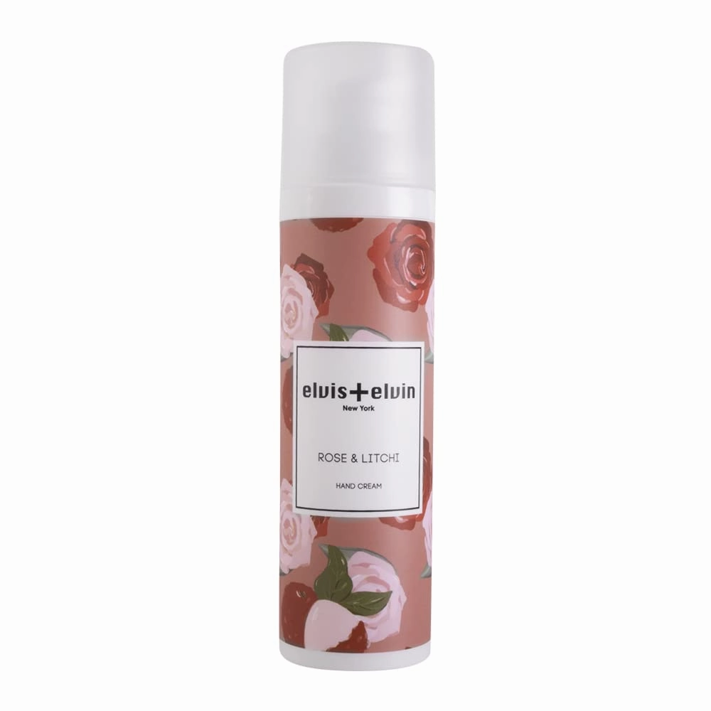 elvis elvin Hyaluronic Acid Hydrating Moisturizing Hand Cream for All Skin Types with Shea Butter (Rose & Litchi)