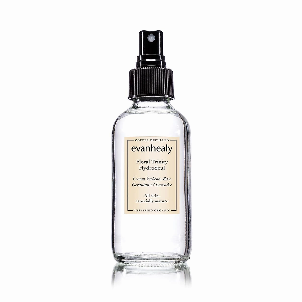 evanhealy Floral Trinity HydroSoul | Copper Distilled Hydrosol | Refreshing Face-Toner | Organic Facial Tonic | Beauty Water Face Spray | Skin Toner| Alcohol Free