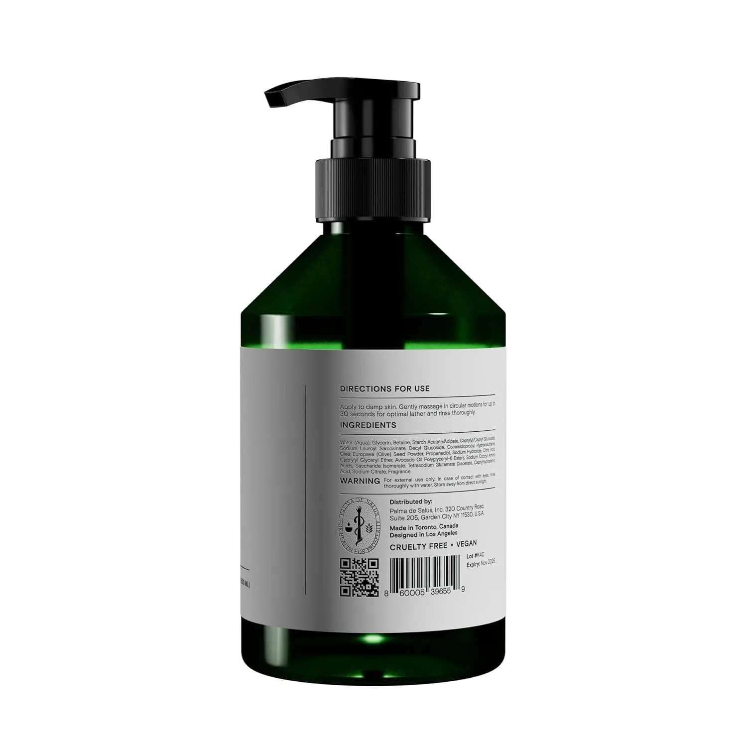 Exfoliating Hand & Body Wash (Organic Summer Rose) | Hydrating Cleanser with Avocado Oil, Betaine from Sugar Beets & Olive Pits – Plant-Based Scrub for Glowing Skin | 17 fl oz