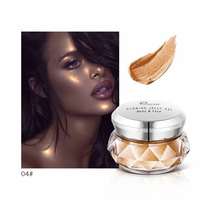 Face Highlighter Jelly Gel Mermaid Eyeshadow Glow Body Glitte