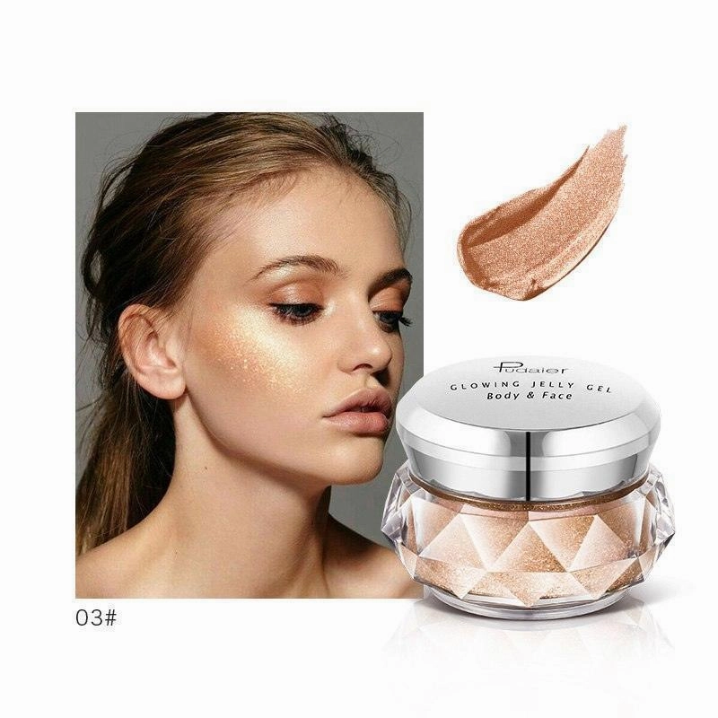 Face Highlighter Jelly Gel Mermaid Eyeshadow Glow Body Glitte