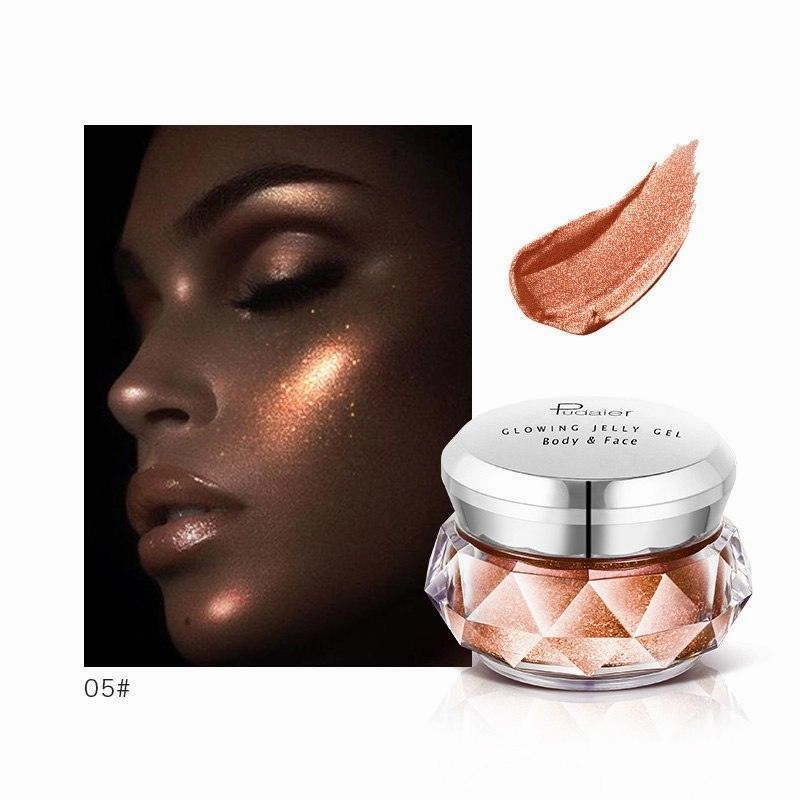 Face Highlighter Jelly Gel Mermaid Eyeshadow Glow Body Glitte