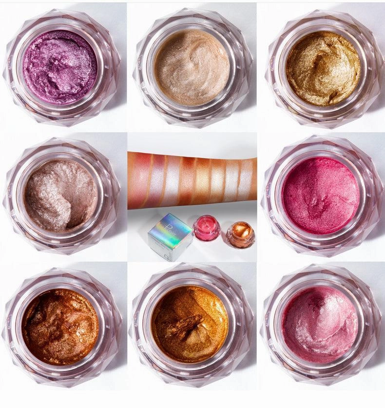 Face Highlighter Jelly Gel Mermaid Eyeshadow Glow Body Glitte