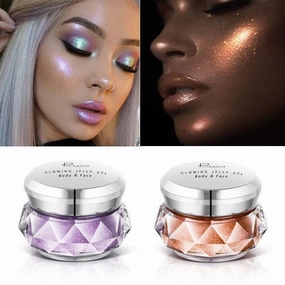 Face Highlighter Jelly Gel Mermaid Eyeshadow Glow Body Glitte