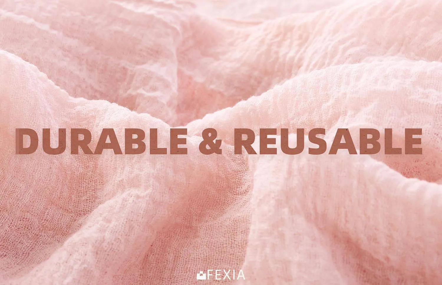 FEXIA 3 Pack Pink Table Runner 30x118 Inches for Spring Decor Dusty Pink Cheesecloth Table Runner for Tea Party Decorations Gauze for Wedding Baby Shower Bridal Shower First Communion and Home Decor