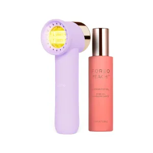 FOREO PEACH 2 go Bundle -Travel-friendly IPL Hair Removal Device   Calming & Hydrating IPL PEACH Cooling Prep Gel - Permanent Hair Removal - Body & Face - Lavander