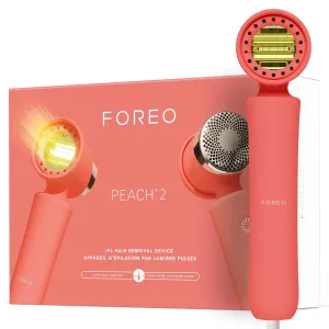 FOREO PEACH 2 IPL Hair Removal Device - Fast & Pain free Permanent Hair Removal - For Full Body & Face - Skin Cooling System - Silicone Shield - Alternative to Laser Hair Removal - Customizable