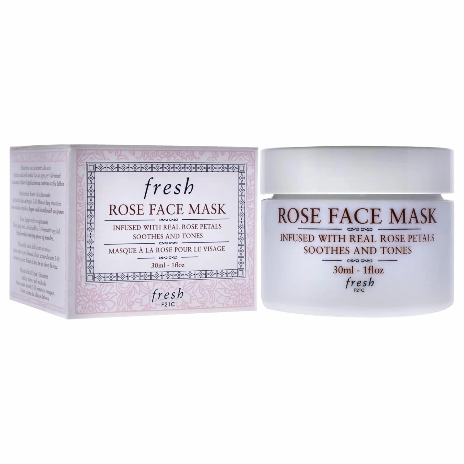 Fresh Rose Face Mask Mask Women 1 oz