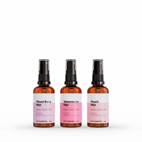 Fruity Scented Hand Sanitiser Mist Set of 3 - 50ml