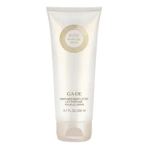 GA-DE Icon Musk Oil Gold Perfume Body Lotion - Lightweight, Quick Absorbing Lotion - Moisturizing Cream with Soothing Actives for Smooth Skin - 6.7 oz