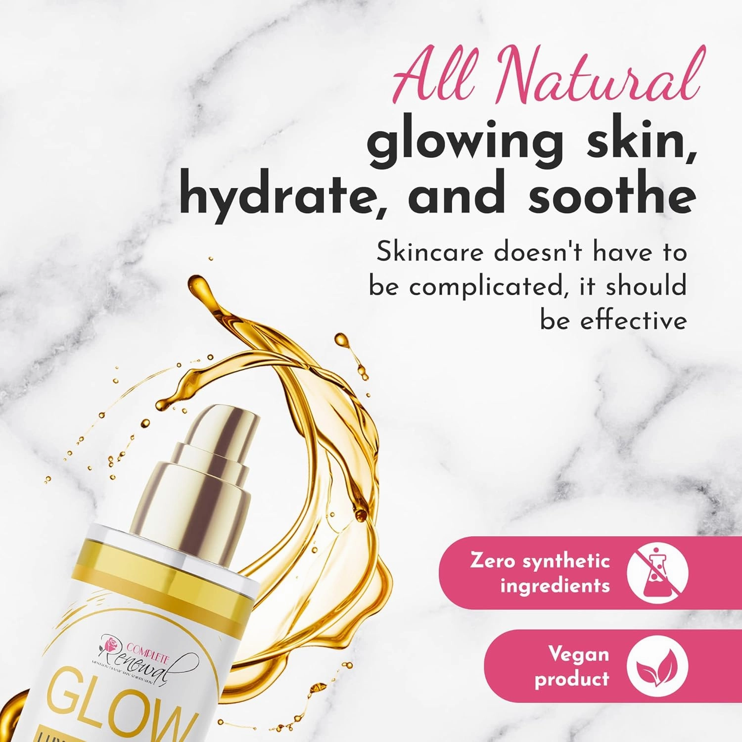 GLOW Turmeric & Aloe Body Oil, Skin Oil with Shea Butter, Carrot Seed Oil, & Almond Oil for Skin Care, Turmeric Oil with Argan Oil for Skin Rejuvenation, Rose Absolute, 4 o