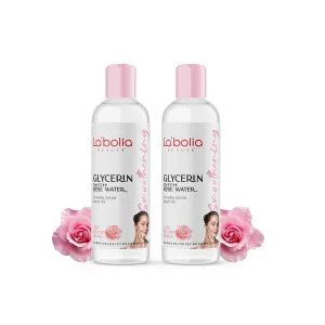 Glycerin Liquid with Rose Water for Hydrating and Nourishing Skin | Face and Body Moisturizer (100g, 2)