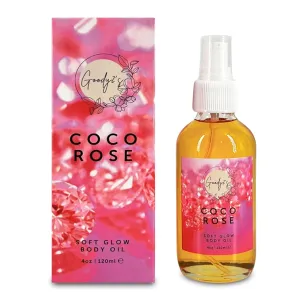 GOODY 2'S Coco Rose Soft Glow Body Oil, Hydrating Formula with Coconut and Rose Extracts, Lightweight, Vegan and Plant-Based Skincare for Smooth and Nourished Skin, 120ml