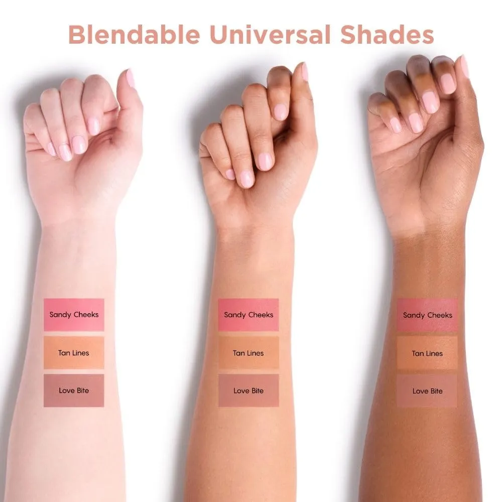 HALEYS Re-pop Smoothing Powder Blush (Sandy Cheeks) - Pigmented, Easy Blending, Longwear, Buildable, Talc-Free, V   CF