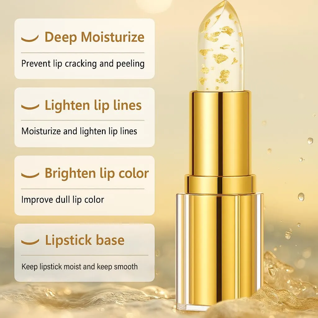 Hardpointing Color Changing Lipstick, Color Changing Lipstick, Mood LipstickColorChanging Long Lasting, 24k Gold ColorChangingLipstick, Ph Lipsticks, 24h Waterproof & Smudge Proof (3)