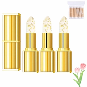 Hardpointing Color Changing Lipstick, Hard Pointing Lipstick, Transferproof Color Changing, Long Lasting 24 Hours (3pcs)