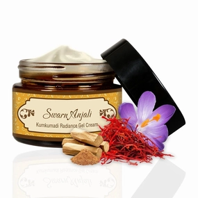 HE_RB/S & GRE_EN/S Greens Ayurvedic Kumkumadi Radiance Moisturising Face Cream|Hydration, Glow & Skin Brightening|Pigmentation & Spots|Anti Aging Day & Night Face Moisturizer For Woman & Men, 50 Gm