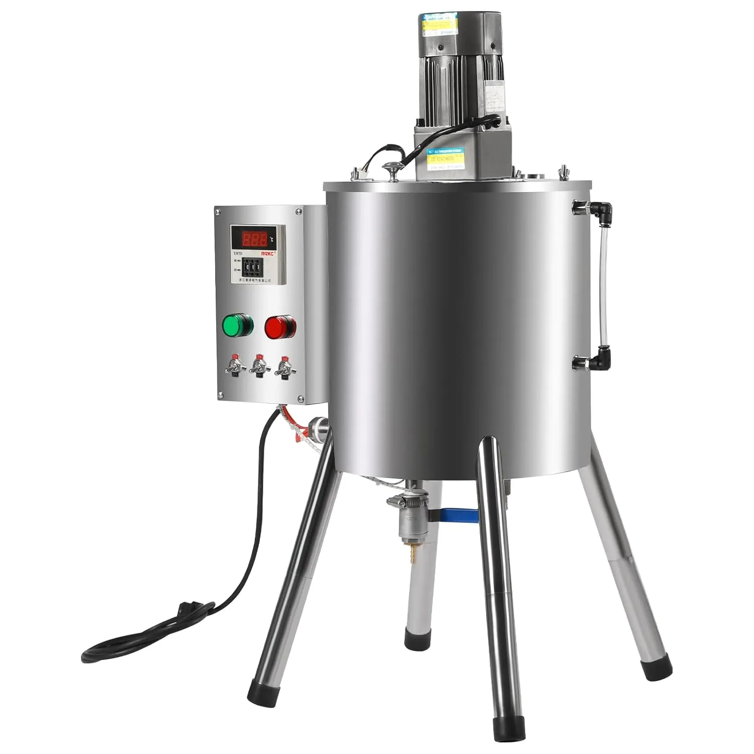 Heating Mixing Filling Machine 15L Stirring Tank Lipstick Paste Filler 110V Liquid Paste Lipstick Filler,0-300℃ Adjustable Temperature Lipstick Candle Heat Filler for Dissolving & Filling Creams