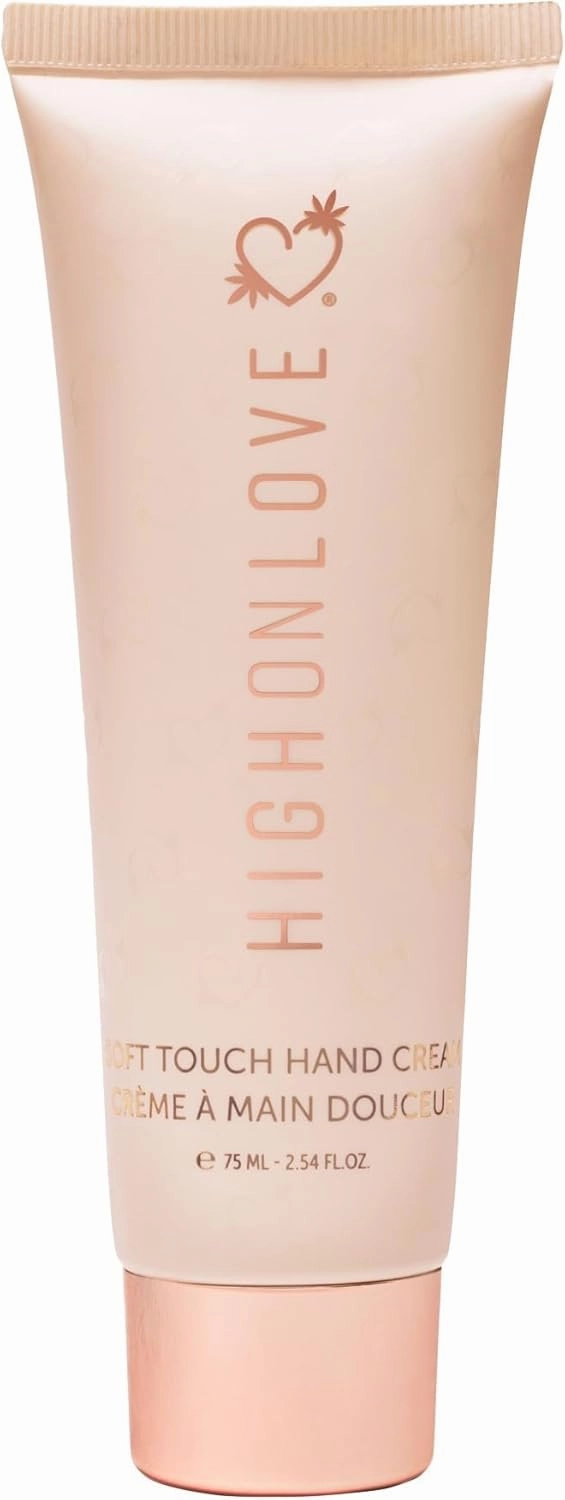 HIGHONLOVE Soft Touch Hand Cream, Hand Moisturizer For Dry Skin Made with Deeply Nourishing Almond, Argan, Macadamia Nut & Hemp Seed Oil - Cruelty-Free (2.54 fl oz)