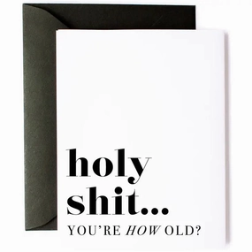 Holy $hit Birthday Greeting Card
