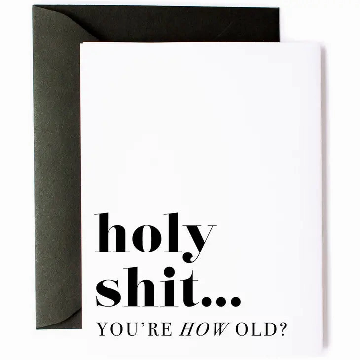 Holy $hit Birthday Greeting Card