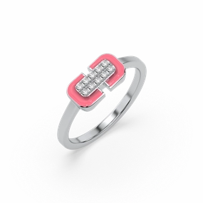 Hot Blush Pink - Lab Diamond Fashion Ring