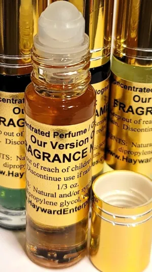 HYWD Enterprises Perfume Oil Compatible to ROSE BLUSH for women, Fragrance Rendition, Eau de Parfum, 1/3 oz. (10ml) Glass Roll on