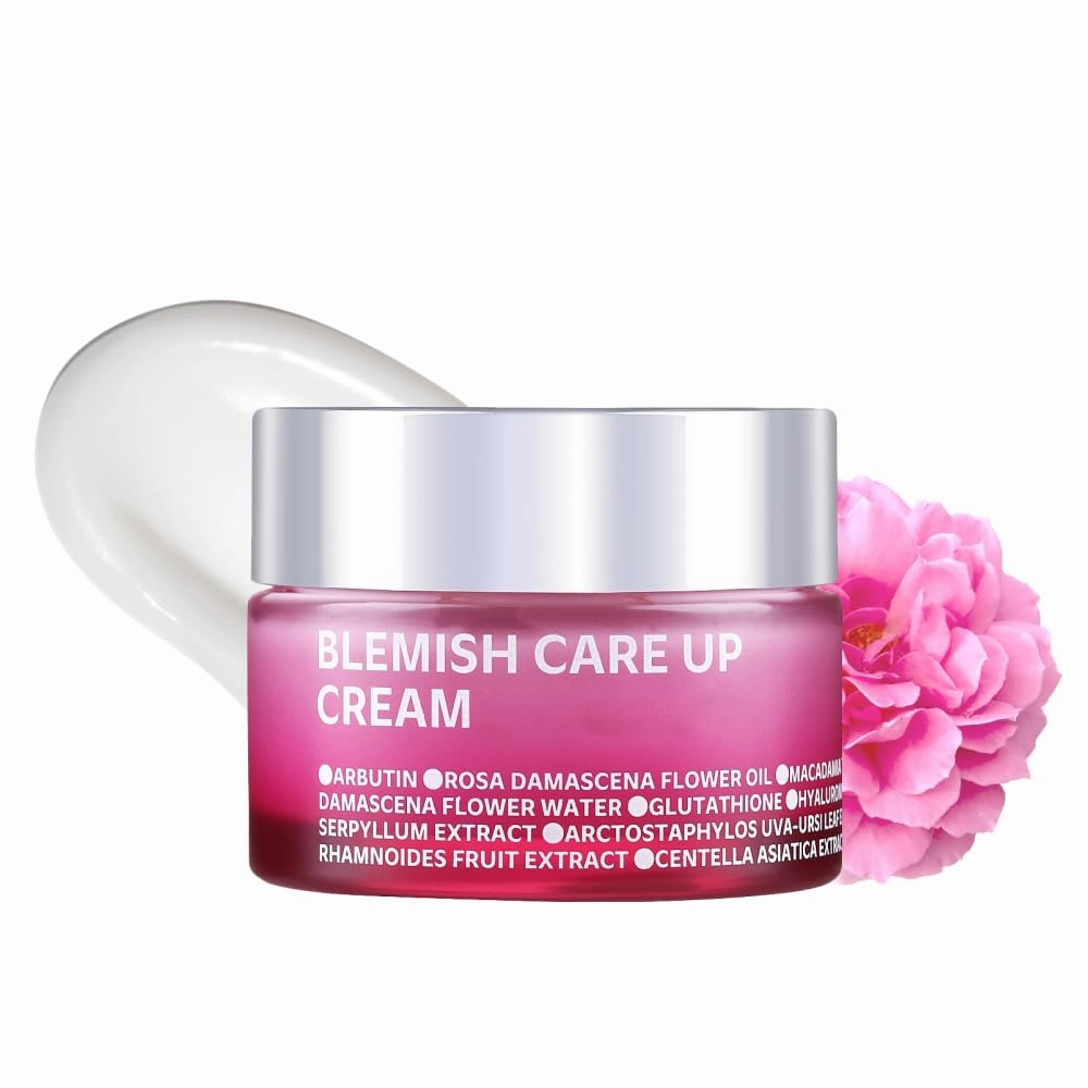 ISOI Blemish Care Up Cream, Hydrating & Skin Barrier Care with Bulgarian Rose Oil & 5-Layer Hyaluronic Acid, Korean Skin Care (1.86 fl.oz, 55ml)