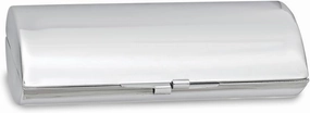 Jewels By Lux Silver-Tone Lipstick Case w/Mirror