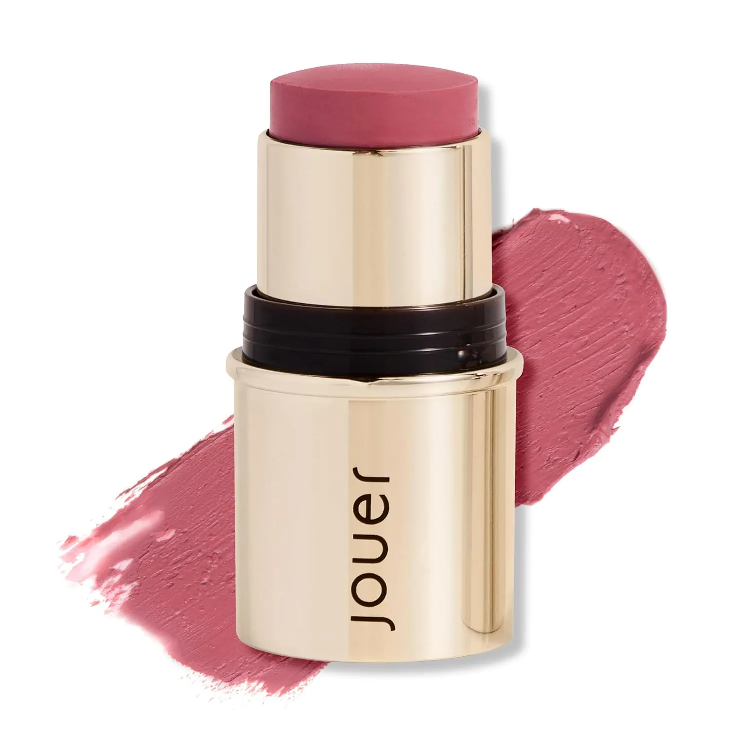 Jouer Blush & Bloom Cheek   Lipstick, Bare Rose - Hydrating Cream Blush Stick for Cheek and Lip Tint - Moisturizing Rose Hip and Squalane Oil Formula