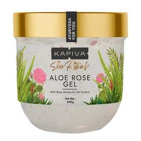 K.a.p.i.v.a. Skin Rituals Aloe Rose Gel 200 gms | Soothing AloeVera Gel for Face| For Glow and Hydration | Clinically Tested Rose Actives