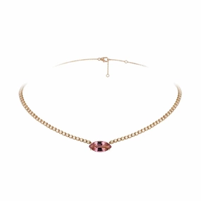 Lala Pink Tourmaline and Diamond Necklace