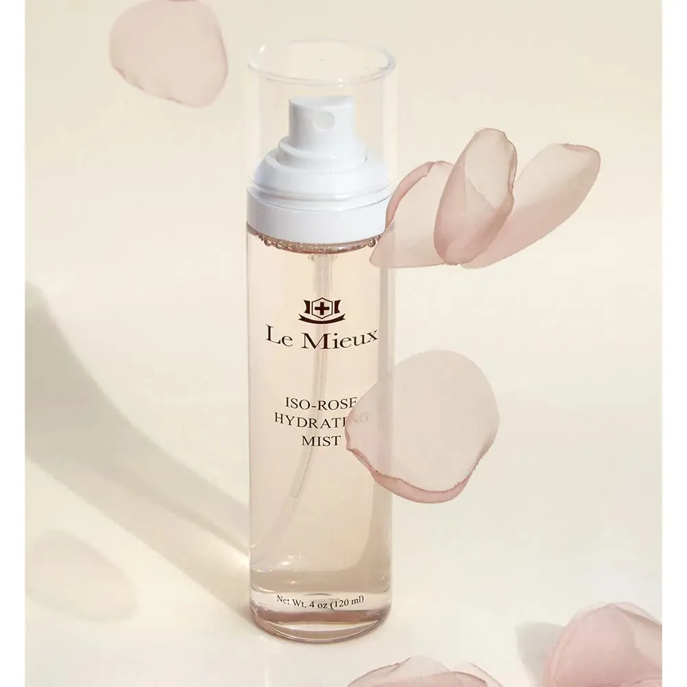 Le Mieux Skincare Iso Rose Hydrating Mist - Hydrating Face Mist with Minerals & Bulgarian Rose Water - Soothing Facial Spray for Calming & Hydrating Irritated, Dry Skin (4 oz / 120 ml)