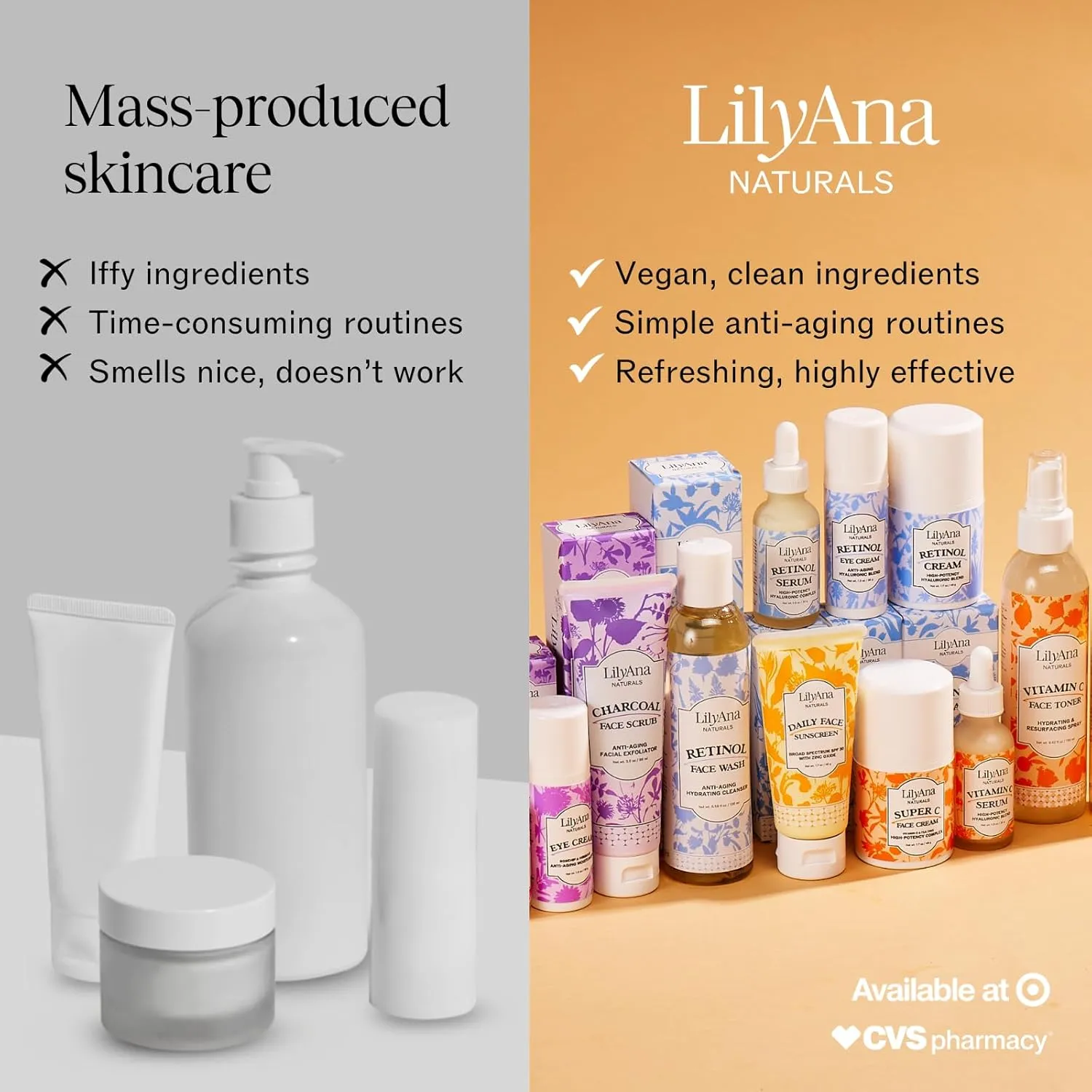 LilyAna Naturals Face and Neck Moisturizer for Women and Men - Moisturizer Face and Neck Cream for Dry Skin and Dark Spot Brightening (Super C, 1.7oz)