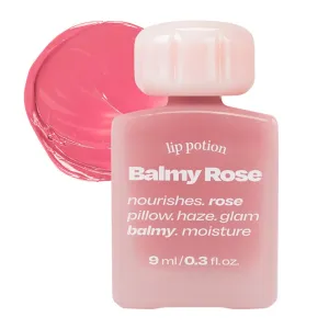 Lip Potion Balmy Rose | Creamy, Hydrating, Rosy Lip Tint with a Subtle Glow | 0.3 Oz (No.2 Blush Pink)