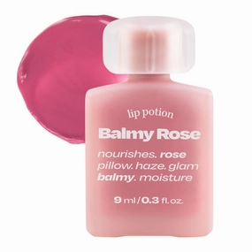 Lip Potion Balmy Rose | Creamy, Hydrating, Rosy Lip Tint with a Subtle Glow | 0.3 Oz (No.10 Lilac Rose)