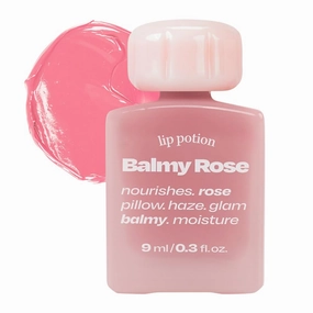Lip Potion Balmy Rose | Creamy, Hydrating, Rosy Lip Tint with a Subtle Glow | 0.3 Oz (No.1 Baby Rose)