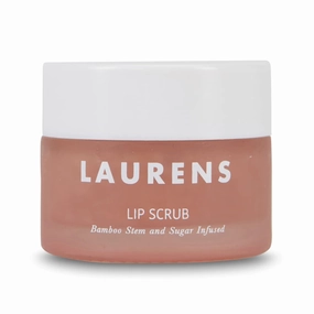 Lip Scrub From Skincare By Laurens- Hydrating Coconut Lip Scrub Infused With Bamboo Stem & Sugar- Lip Exfoliator Scrub And Moisturizer- Lip Sugar Scrub For Dry, Cracked & Chapped Lips- 0.5 oz (Peach)