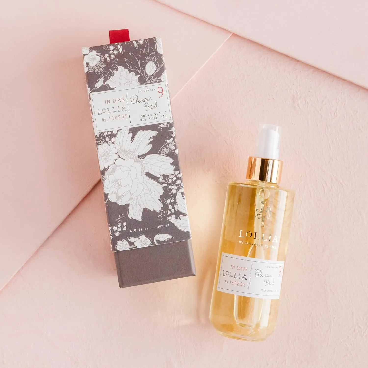 LOLLIA In Love Dry Body Oil, 6.8 Fl. Oz. – Classic Petal – Women’s Body Oil, Scented Body Oil, Moisturizing Body Oil, Dry Body Oil for Women, For All Skin Types