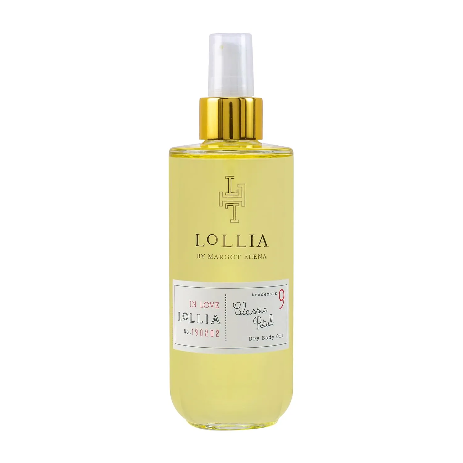 LOLLIA In Love Dry Body Oil, 6.8 Fl. Oz. – Classic Petal – Women’s Body Oil, Scented Body Oil, Moisturizing Body Oil, Dry Body Oil for Women, For All Skin Types