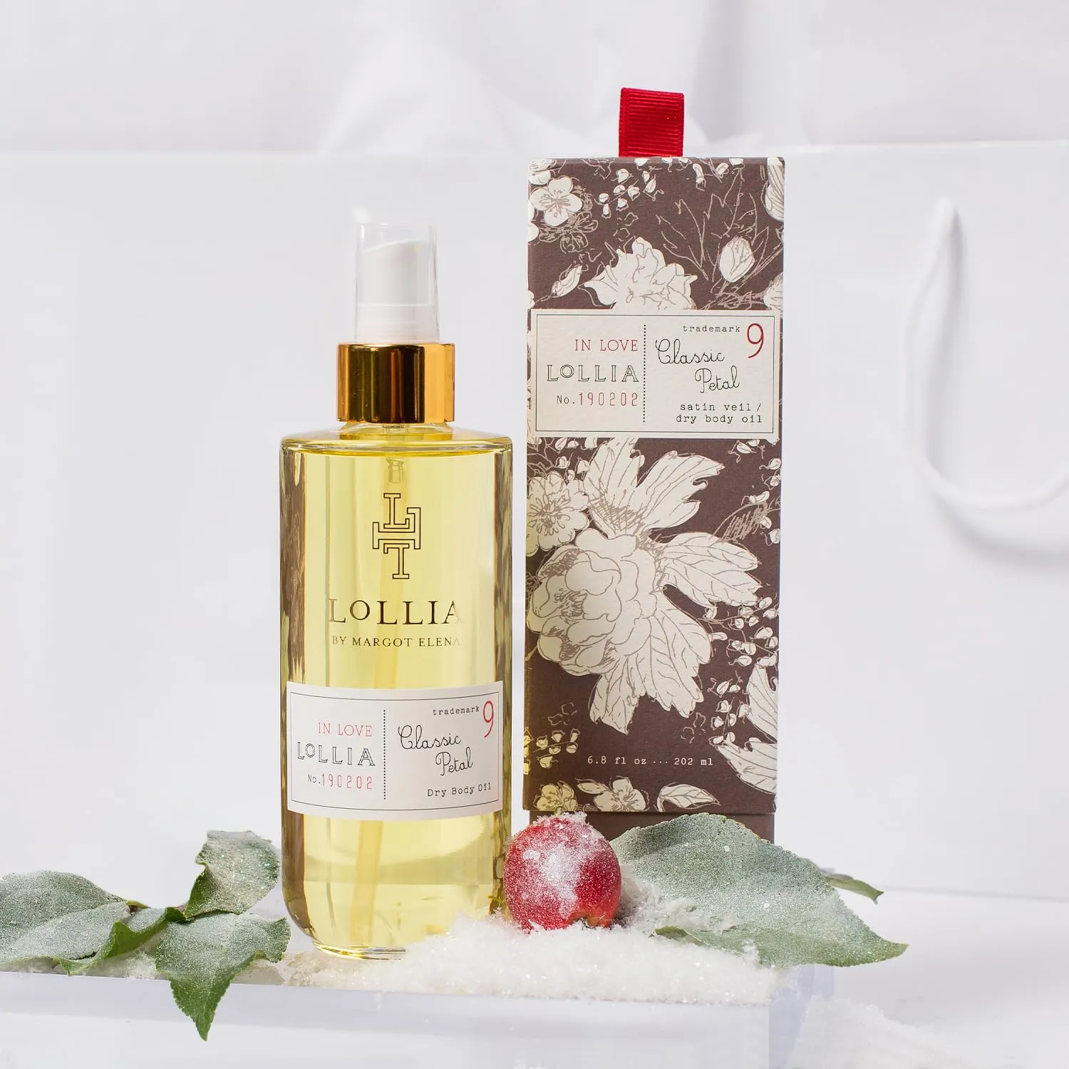LOLLIA In Love Dry Body Oil, 6.8 Fl. Oz. – Classic Petal – Women’s Body Oil, Scented Body Oil, Moisturizing Body Oil, Dry Body Oil for Women, For All Skin Types