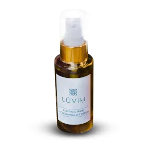 LUVIH Empyreal Shine Hair Serum with Ashwagandha, Amla & Rosemary Oils for Women & Men - Growth, Hydration - Ayurvedic Hair Care Essential, 50 mL