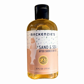 MACKENZIE'S Sand & Sea After Shower Dry Oil - Gifts for Women - Gifts for Men - Sea Salt, Citrus & Ozone - Fast Absorbing - Plant Based - Moisturizing - 8 oz
