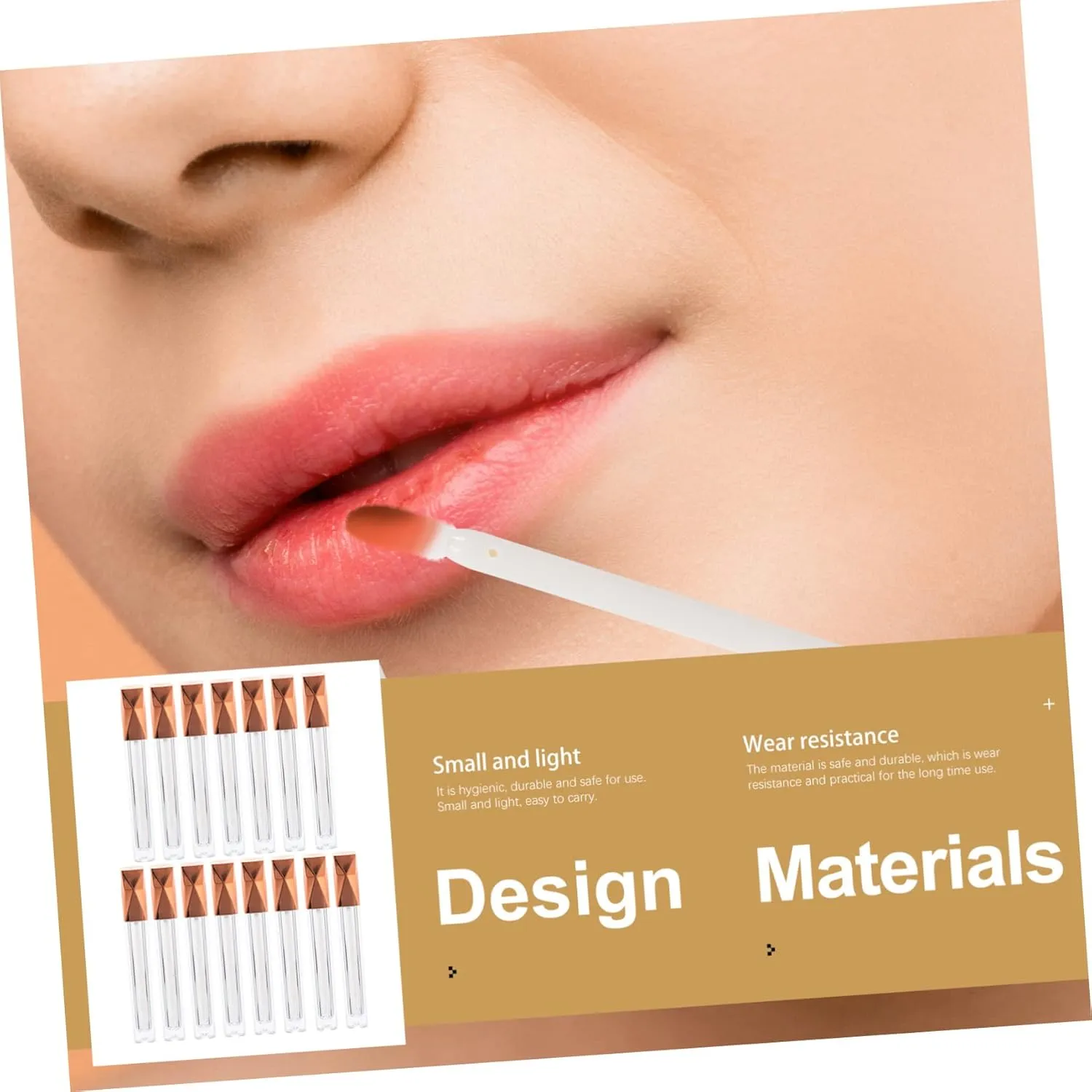 MAGICLULU 15pcs 5ml Empty Lip Gloss Tubes with Rose Caps Reusable Containers for DIY Lip Oil and Gloss Making Bulk Hydrating Lip Gloss Bottles
