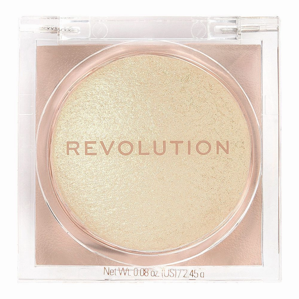 Makeup Revolution Beam Bright Silk Touch Highlighter, 2.45g, Golden Gal