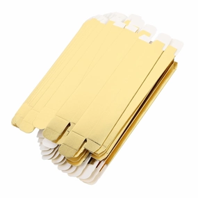 MERRYHAPY 50pcs Boxes Lip Gloss Box Lipstick Box Diy Package Case Lip Balm Case Lipstick Packaging Container Lip Balm Packaging Eyeliner Case Lipstick Case Sample Tube Box Gold Card