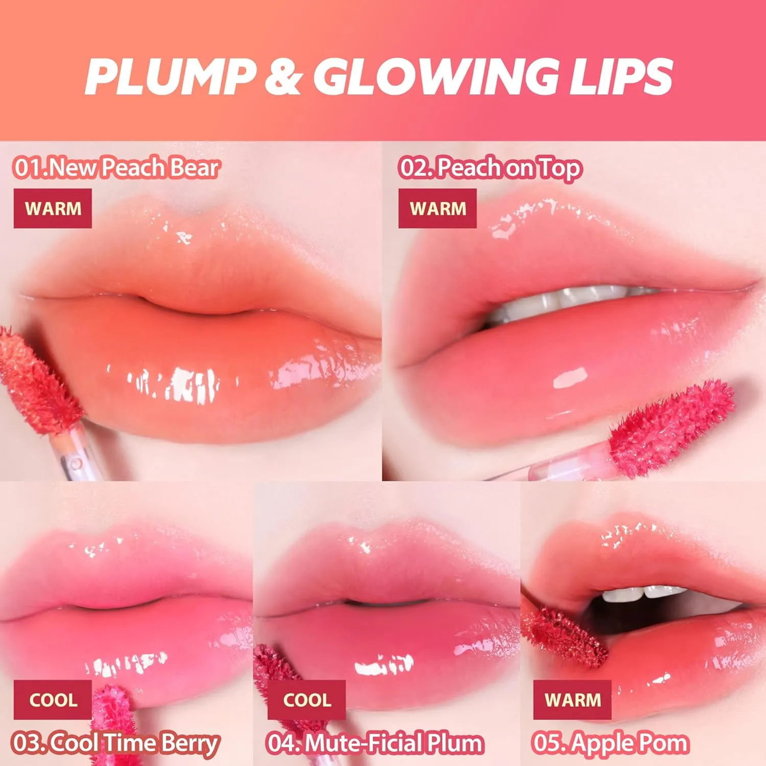 MILKTOUCH Jelly Fit Glow Lip Tint 08 Rosy Breeze - Hydrating Lip Gloss with Long-Lasting Moisture, Lip Stain, Lightweight, Radiant Shine, Perfect for Daily Use, Korean Lip Oil