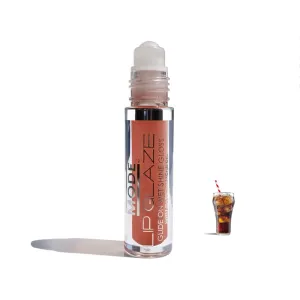 MODE Lip Glaze Flavored Lip Gloss FIZZY COLA POP Delicious Yummy Flavor, Roll On Sweet Wet Nourishing Shine, Hydrating Natural Skincare Fruit Oils, Made in NY USA