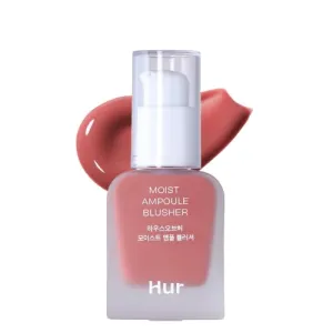 Moist Ampoule Blusher with 50% Moisture Essence | Hydrating & Long-Lasting Blush | 0.68fl.oz (9 Shades) - Rose Brown