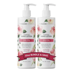 Moisturizing Hand Lotion for Dry Skin and Moisturizer with Shea Butter, Rose Flower Oil | Hydrating Non Greasy Hand Cream Set with Lotion Pump